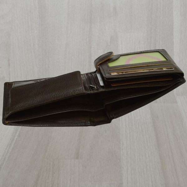 Herren Portemonnaie Echt Leder Geldbörse